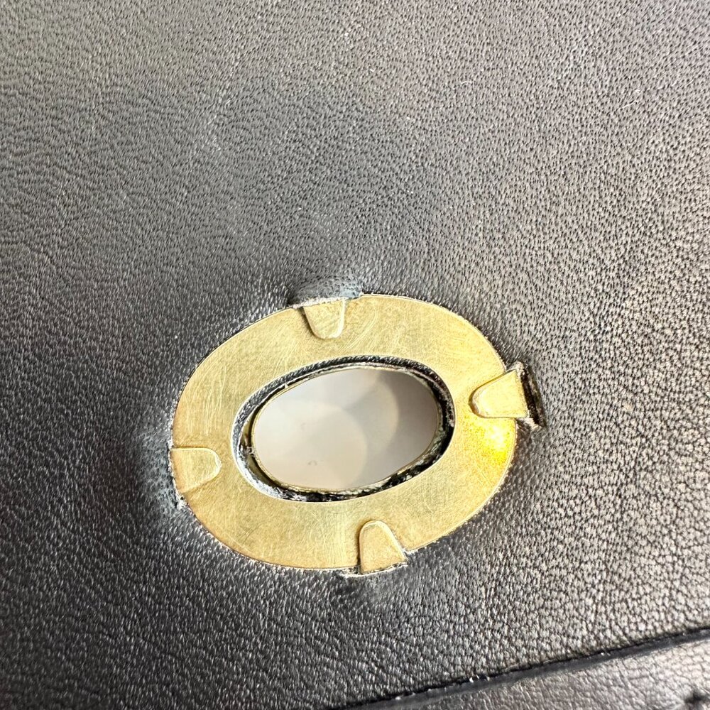 Vintage COACH Court Bag - EUC Black Leather with Brass Made pre-1994 in USA - Picture 14 of 16